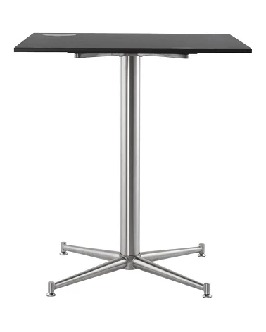 Plateau de table carré 60 cm Résine noire