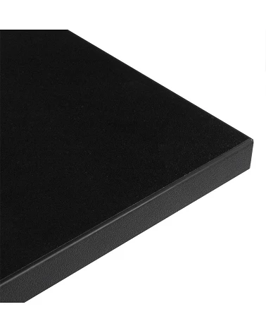 Plateau de table carre 70 cm bois Melamine Noir