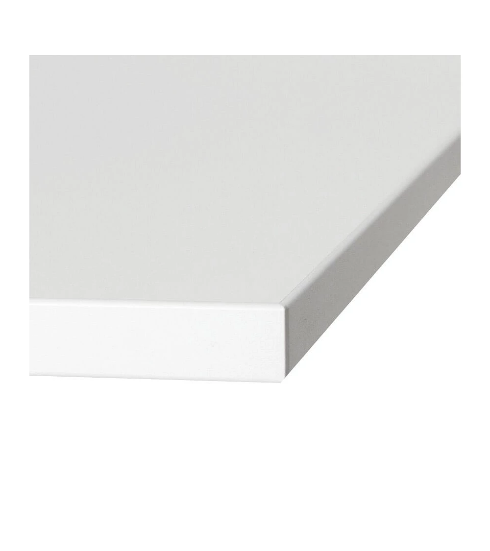 Plateau de table carre 70 cm bois Melamine Blanc