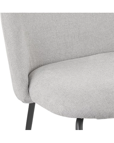 Fauteuil design HAGU Tissu Gris