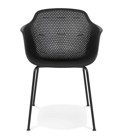 Chaise métal BUITE polymère noir