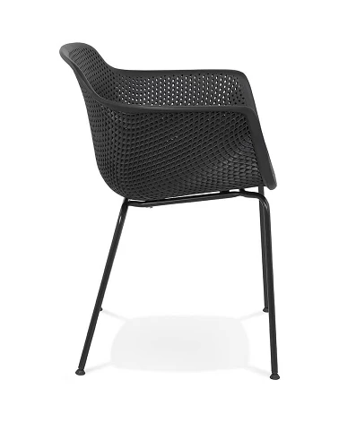 Chaise métal BUITE polymère noir