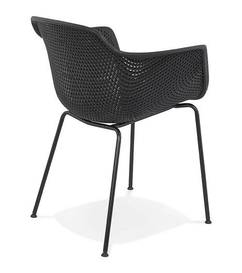 Chaise métal BUITE polymère noir