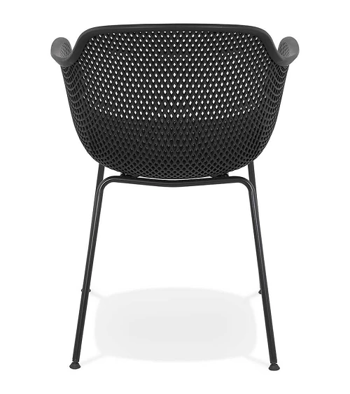 Chaise métal BUITE polymère noir