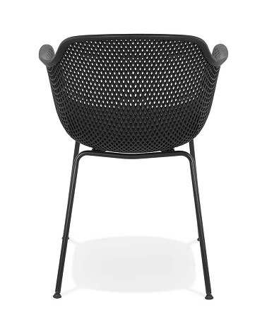 Chaise métal BUITE polymère noir