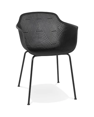 Chaise métal BUITE polymère noir