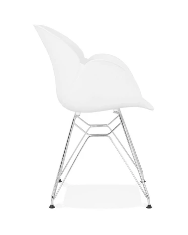 Chaise Design Chrome CHIPIE Polypro Blanc