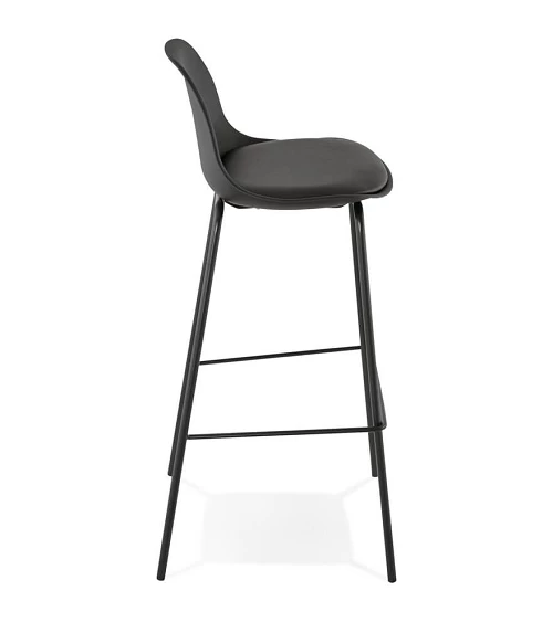 Chaise de bar design ESCAL Polypro Noir