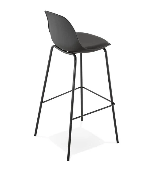 Chaise de bar design ESCAL Polypro Noir