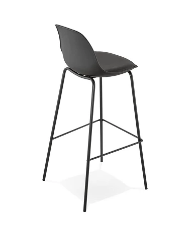 Chaise de bar design ESCAL Polypro Noir