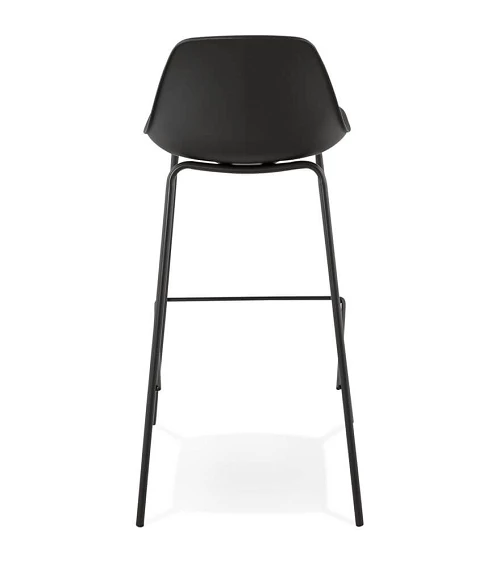 Chaise de bar design ESCAL Polypro Noir