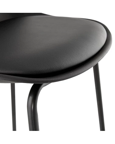 Chaise de bar design ESCAL Polypro Noir