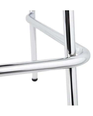 Chaise de bar design Cobe Mini Blanc et metal Chrome