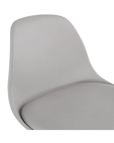 Chaise de bar scandinave bois Anau Mini Gris Clair