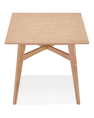 Table en bois massif STEFFIE couleur naturelle