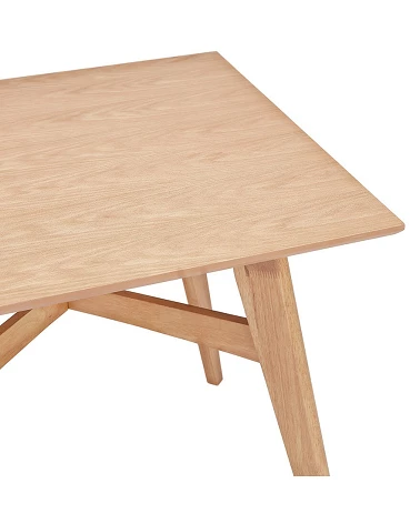 Table en bois massif STEFFIE couleur naturelle