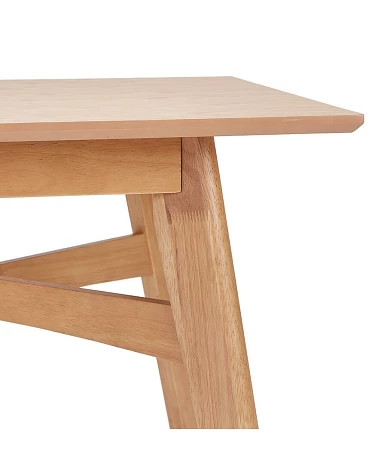 Table en bois massif STEFFIE couleur naturelle