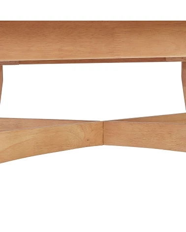 Table en bois massif STEFFIE couleur naturelle