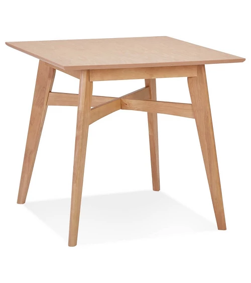 Table en bois massif STEFFIE couleur naturelle