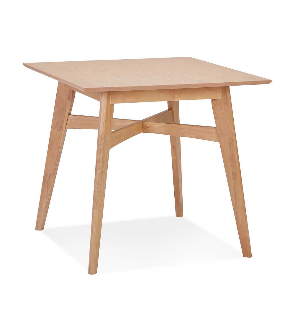 Table en bois massif STEFFIE couleur naturelle