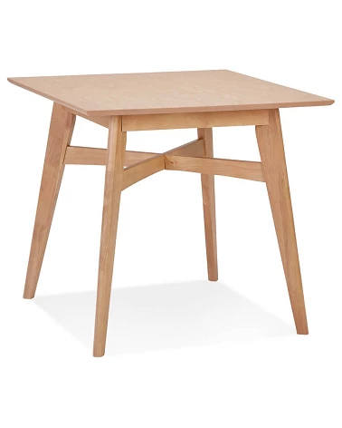 Table en bois massif STEFFIE couleur naturelle