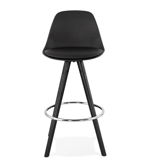 Tabouret de bar design bois noir SUPRO MINI Noir