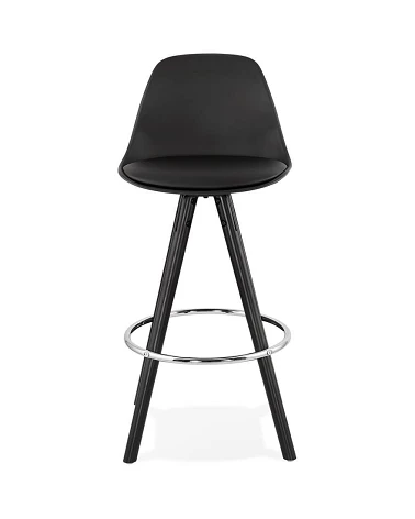 Tabouret de bar design bois noir SUPRO MINI Noir