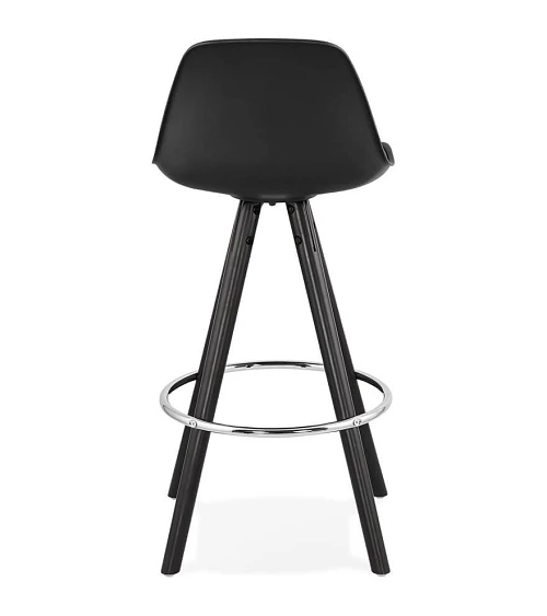 Tabouret de bar design bois noir SUPRO MINI Noir