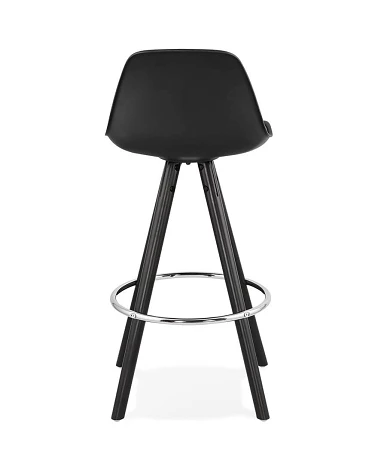 Tabouret de bar design bois noir SUPRO MINI Noir