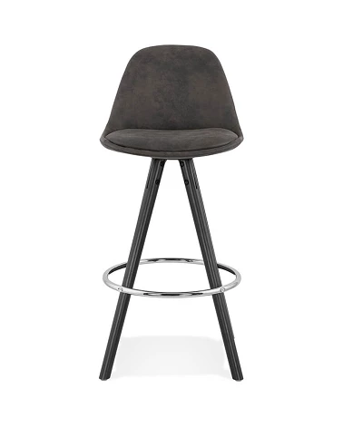 Chaise de bar Agouti mini bois Noir Gris Foncé