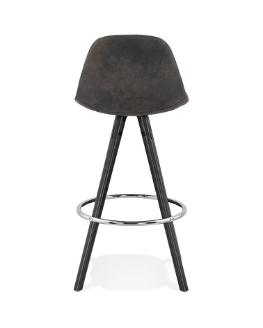 Chaise de bar Agouti mini bois Noir Gris Foncé