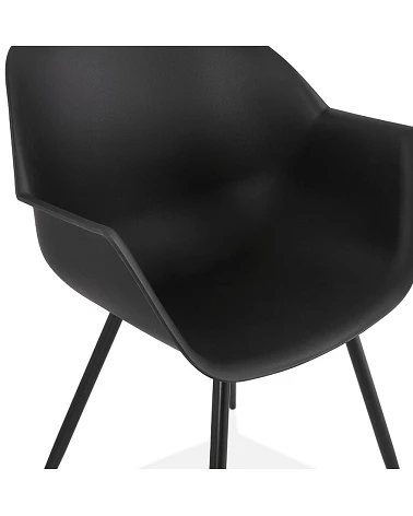 Chaise design STILETO Polymère Noire