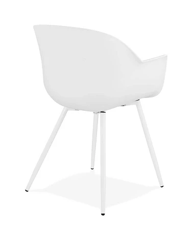 Chaise design STILETO Polymère Blanche