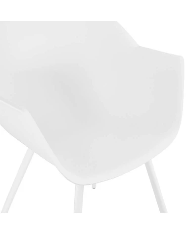 Chaise design STILETO Polymère Blanche