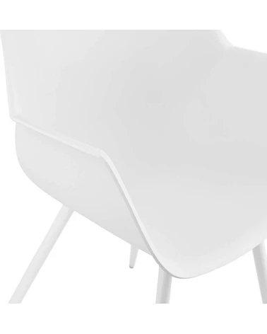 Chaise design STILETO Polymère Blanche