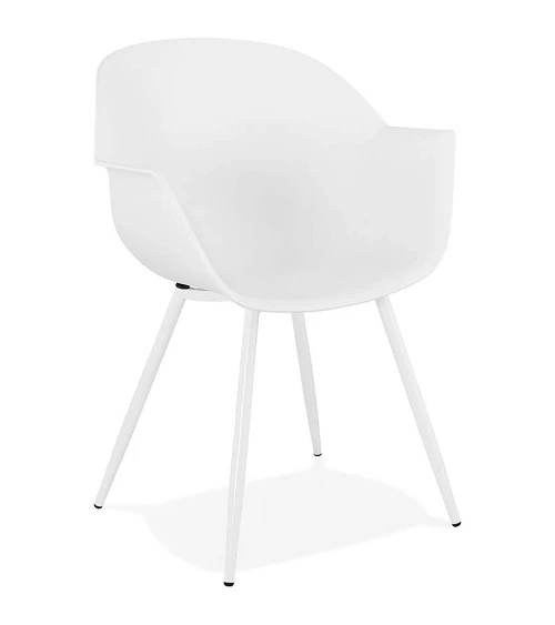 Chaise design STILETO Polymère Blanche