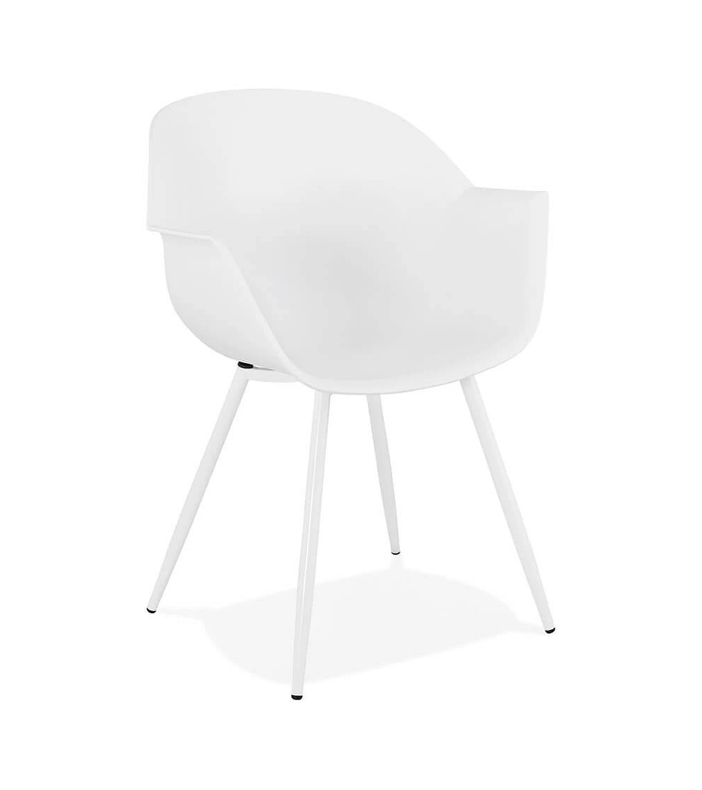 Chaise design STILETO Polymère Blanche