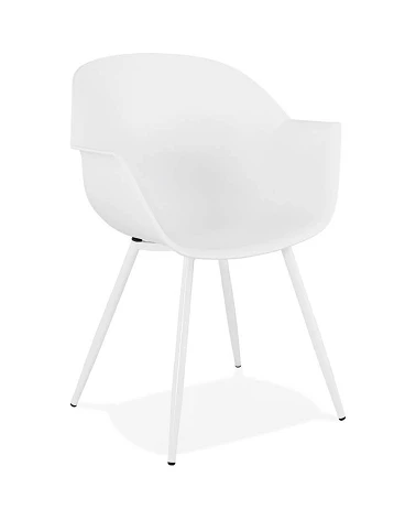 Chaise design STILETO Polymère Blanche