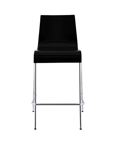 Chaise de bar design Cobe Mini Noire et metal Chrome