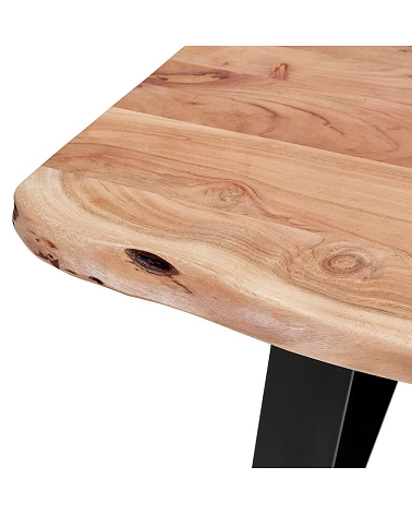 Table de bar MORI Bois massif finition naturelle