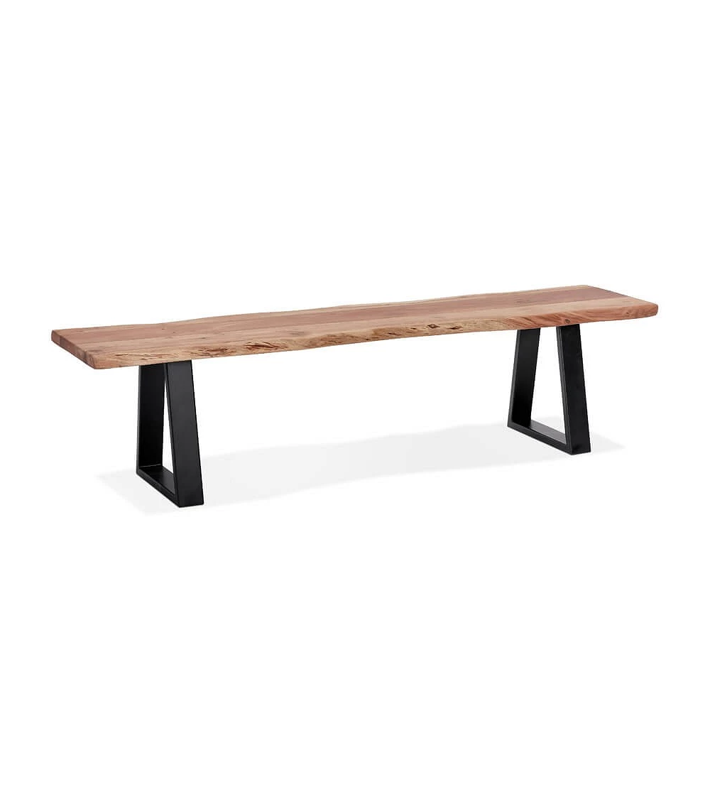 Banc metal MORI BENCH 178 bois naturel