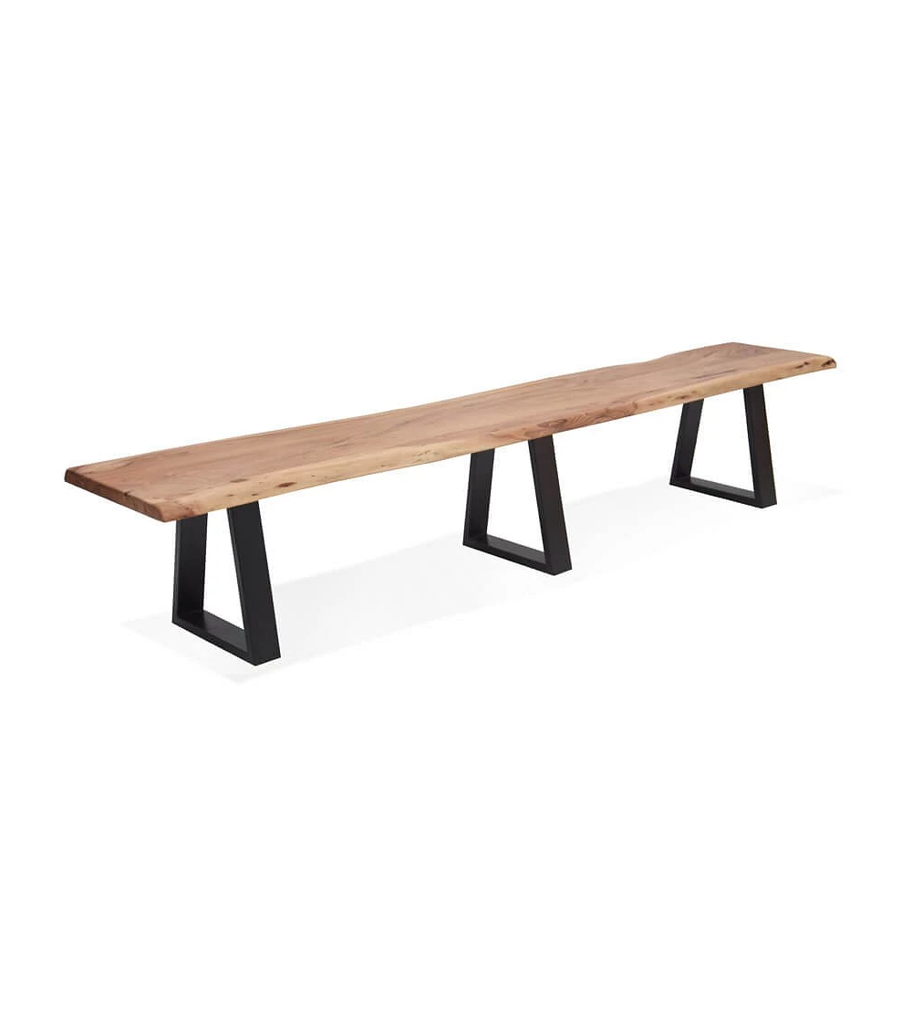 Banc metal MORI BENCH 240 bois naturel