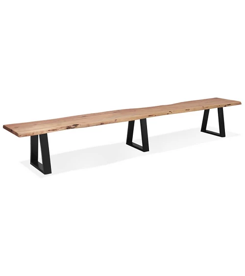 Banc metal MORI BENCH 300 bois naturel