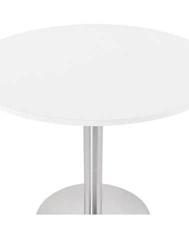 Table ronde design 90 cm Godet blanc