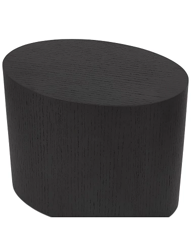 Lot de 2 tables d'appoint TRUNKO Bois plaqué chêne noir