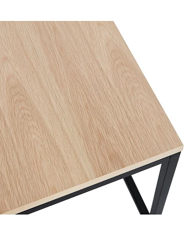 Table basse Métal PRETTI Bois plaque chene naturel