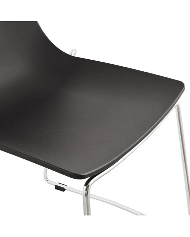 Chaise Design 'TIKADA" Noire en matiere plastique