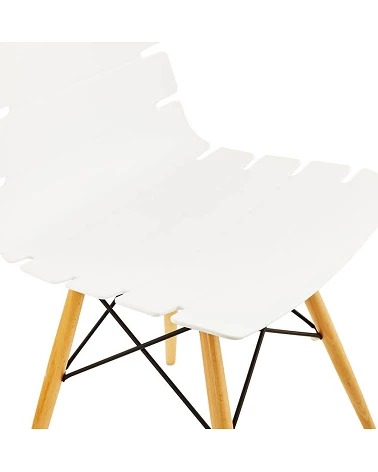 Chaise design blanche 'STRATA' style scandinave