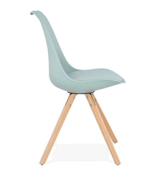 Chaise scandinave Hêtre massif Tolik Bleu