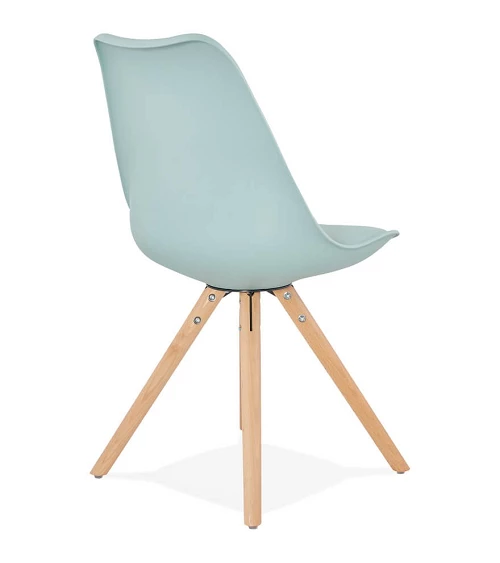 Chaise scandinave Hêtre massif Tolik Bleu